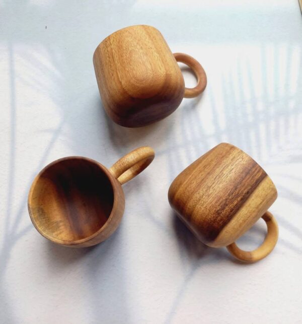 Eco-Friendly Wooden Coffee Mug - Image 2